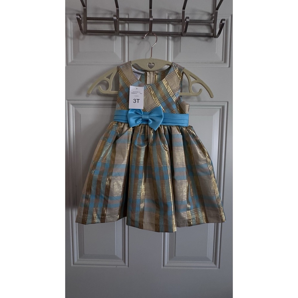 Bonnie Jean Baby Girls Sleeveless Plaid Dress NWT